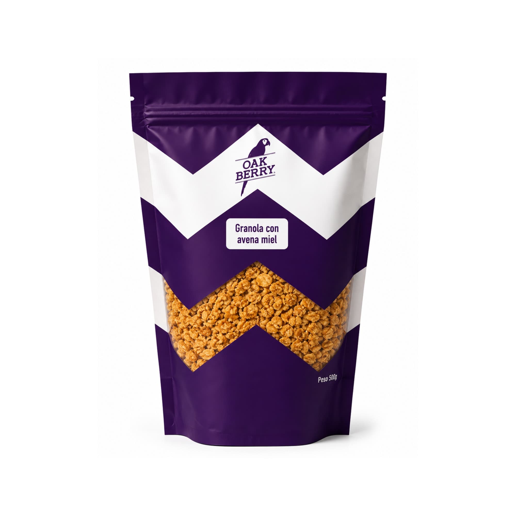 Granola con avena miel